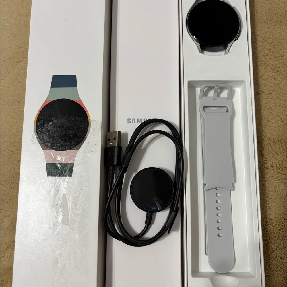 Samsung Black and Silver Smartwatch